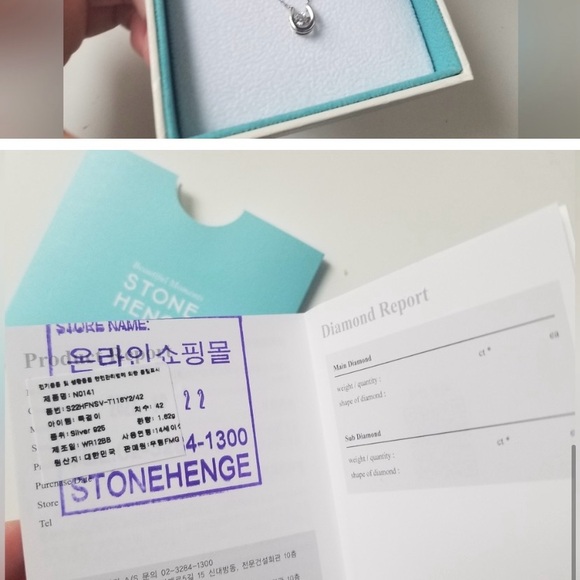 Lucky U Stella Dancing Stone Silver Necklace (N0141) - Picture 6 of 7